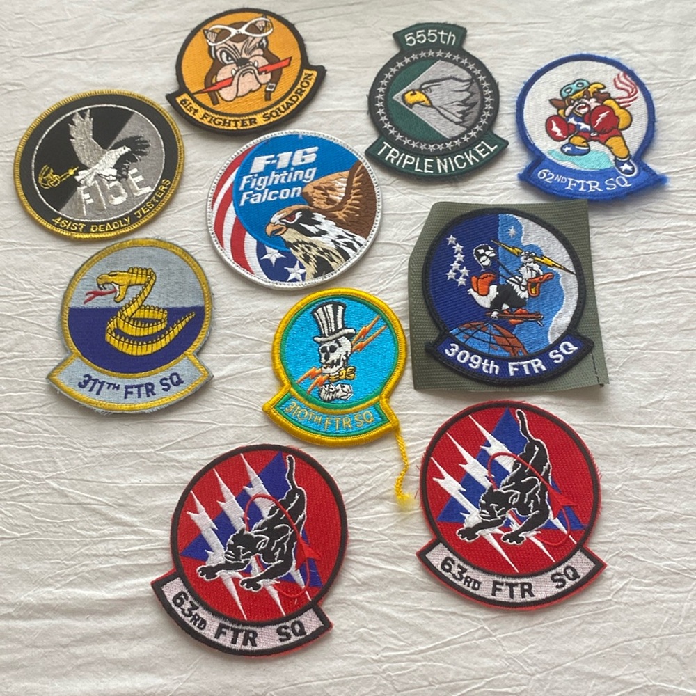 10 U.S. Air Force embroidered patches